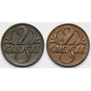 2 grosze 1925-1927 - zestaw (2szt)