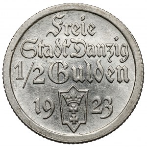 Gdańsk, 1/2 guldena 1923