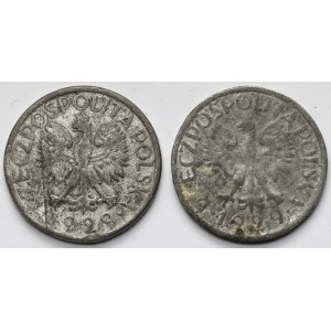 1 złoty - fałszerstwa z epoki - zestaw (2szt)