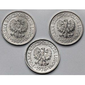20 groszy 1965-1976 - zestaw (3szt)