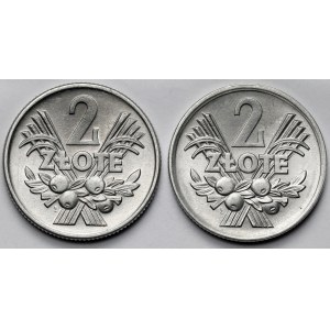 2 złote 1960-1971 - zestaw (2szt)