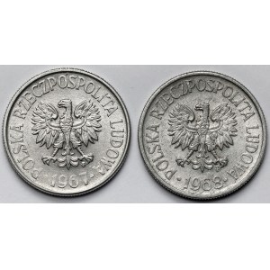 50 groszy 1967-1968 - rzadkie daty - zestaw (2szt)