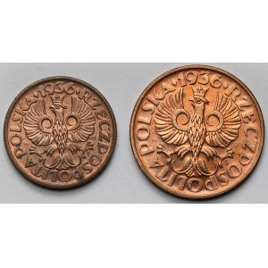 1-2 grosze 1936 - zestaw (2szt)