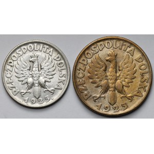 Kobieta i kłosy 1-2 złote 1925 - zestaw (2szt)