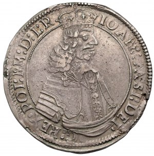 Jan II Kazimierz, Talar Kraków 1649 - półpostać - bez inicjałów G-P - B.RZADKI