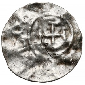 Bolesław Chrobry, Denar typu REX/REX (1015-1020) - B.RZADKI