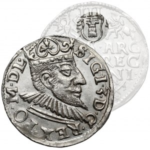 Zygmunt III Waza, Trojak Poznań 1592 - Snopek w stylizowanej
