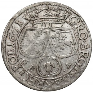 Jan II Kazimierz, Szóstak Lwów 1661 GBA - błąd ARGN