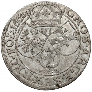 Jan II Kazimierz, Szóstak Kraków 1660 TLB