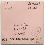 Próba BRĄZ 50 marek 1923 Kobieta i kłosy - b.rzadka