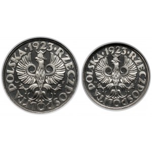 20 i 50 groszy 1923 - LUSTRZANE - zestaw (2szt)
