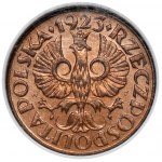 Próby BRĄZ 1 grosz 1923 - JEDNOSTRONNE odbitki - parka (2szt)
