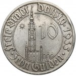 Wolne Miasto Gdańsk, 10 guldenów 1935 - rzadkie