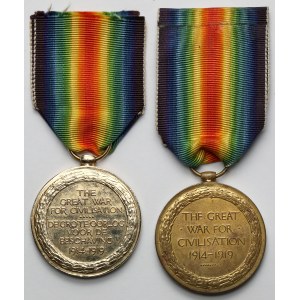 I Wojna Światowa, Medal Zwycięstwa - zestaw (2szt)