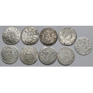 Głównie Bawaria, 2 krajcary (XVII w.) - zestaw (9szt)