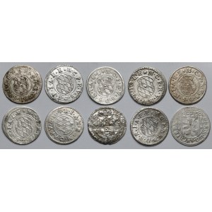 Głównie Bawaria, 2 krajcary (XVII w.) - zestaw (10szt)