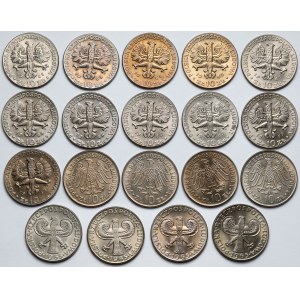 10 złotych 1964-1965 okolicznościowe - zestaw (19szt)