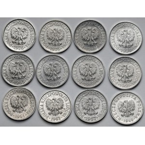 20 groszy 1949-1976 - zestaw (12szt)