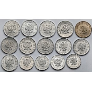 10-20 groszy 1949-1971 - zestaw (15szt)
