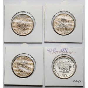 50-20.000 złotych 1972-1993, w tym SREBRO - zestaw (4szt)