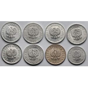10-20 groszy 1949-1970 - zestaw (8szt)