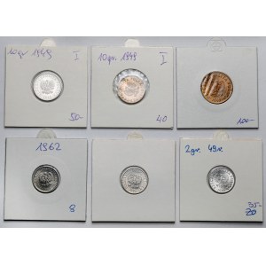2 - 10 grosze 1949-1971 - zestaw (6szt)