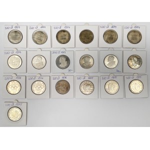 SREBRO 200 - 1.000 złotych - zestaw (19szt)