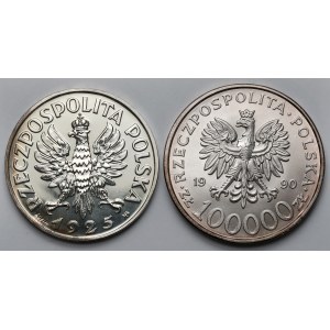 100.000 złotych 1990 Solidarność i KOPIA Konstytucja Parchimowicz, NEFRYT - zestaw (2szt)