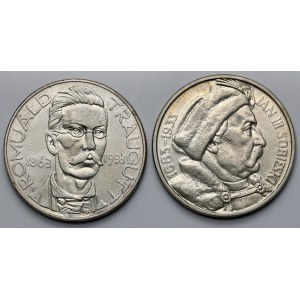 10 złotych 1933 Sobieski i Traugutt - zestaw (2szt)