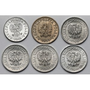 2 - 10 groszy 1949-1969 - zestaw (6szt)