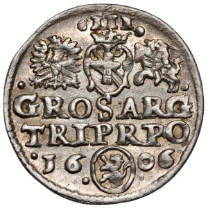 Zygmunt III Waza, Trojak Kraków 1606 - Lewart w KOLE