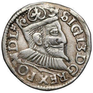 Zygmunt III Waza, Trojak Wschowa 1595 - z kratką