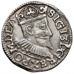 Zygmunt III Waza, Trojak Wschowa 1595 - korona z sercem