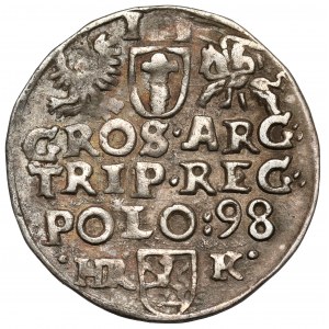Zygmunt III Waza, Trojak Wschowa 1598 - litery HR-K