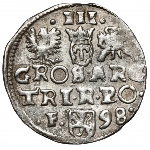 Zygmunt III Waza, Trojak Wschowa 1598 - F z lewej