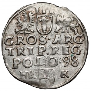 Zygmunt III Waza, Trojak Wschowa 1598 - litery HR-K