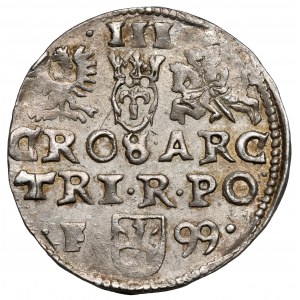 Zygmunt III Waza, Trojak Wschowa 1599 - z kokardą