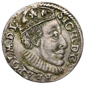 Zygmunt III Waza, Trojak Olkusz 1588 - duża głowa - rzadki