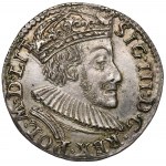 Zygmunt III Waza, Trojak Olkusz 1588 - ID nad tarczą - b.rzadki