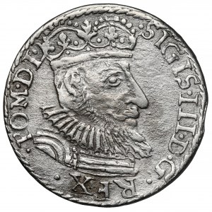 Zygmunt III Waza, Trojak Olkusz 1592 - z WALCA - rzadki