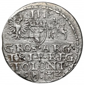 Zygmunt III Waza, Trojak Olkusz 1592 - z WALCA - rzadki