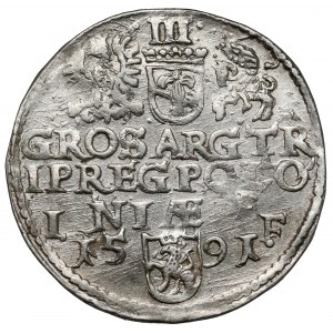 Zygmunt III Waza, Trojak Olkusz 1591 - gwiazda nad koroną