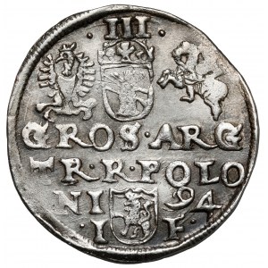 Zygmunt III Waza, Trojak Olkusz 1594 - nieopisany wariant
