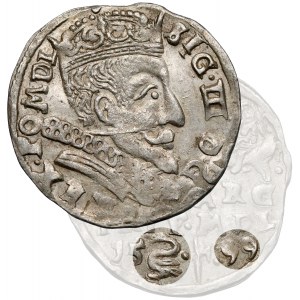 Zygmunt III Waza, Trojak Wilno 1599 - Łabędź