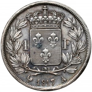 Francja, Ludwik XVIII, Frank 1817-A, Paryż