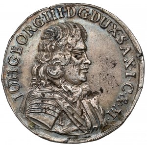 Saksonia, Johann Georg III, 2/3 talara 1683 CF