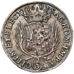 Saksonia, Johann Georg III, 2/3 talara 1683 CF