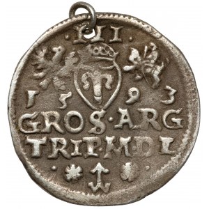 Zygmunt III Waza, Trojak Wilno 1593 - Platina - LI