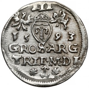 Zygmunt III Waza, Trojak Wilno 1593 - Platina
