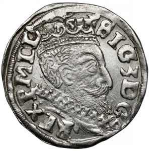 Zygmunt III Waza, Trojak Lublin 1598 - monogram - b.rzadki